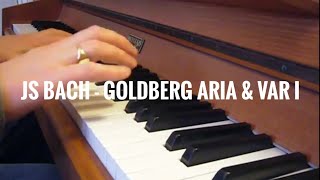 JS Bach  Goldberg Variations  Aria amp Variation 1 [upl. by Atnahsa]