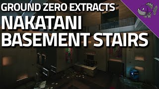 Nakatani Basement Stairs  Ground Zero Extract Guide  Escape From Tarkov [upl. by Kcirrej]