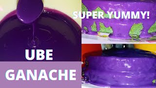 HOMEMADE UBE Ganache Frosting  QUICK and EASY [upl. by Gypsie]