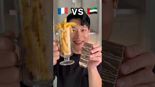 Dubai Chocolate 🇦🇪 vs French Fries 🇫🇷 [upl. by Nilrac997]