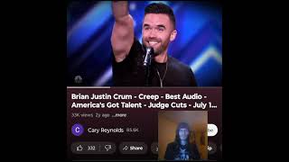 BRIAN JUSTIN CRUM CREEPAGT THIS WAS AMAZING 💜 🖤 INDEPENDENT ARTIST REACTS [upl. by Melodee104]