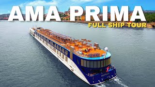 AMA Prima  Full Ship Walkthrough Tour amp Review 4K  AMA Waterways River Cruise [upl. by Ardisj]