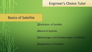 Basics of Satellite [upl. by Nnylkcaj661]