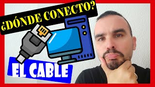 💧 Donde se CONECTA el CABLE de INTERNET en el COMPUTADOR 🥏 Como conectar cable LAN a PC 🛑 [upl. by Maltz]