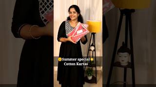 Summer Special🌞 cotton kurtas Amazon myntra✨ shortsfeed shorts fashion amazon [upl. by Cassandra]