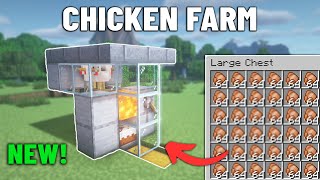 EASY Automatic Chicken Farm Tutorial in Minecraft 121 [upl. by Hally201]