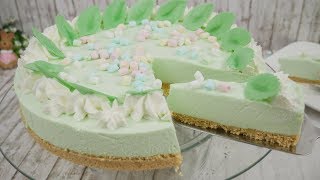 Philadelphia Waldmeister Torte ohne Backen  No Bake Cake  No Bake Cheesecake [upl. by Hose]