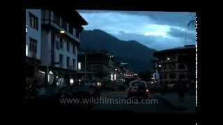 Driving through Thimphu Bhutan [upl. by Shields]