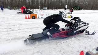 Wetaskiwin Snow Drags 2020 SSRA Snowmobile Racing [upl. by Assener765]