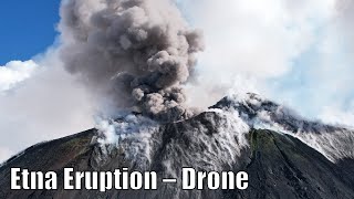 Etna Eruption June 11 2022 – Drone [upl. by Adnim321]