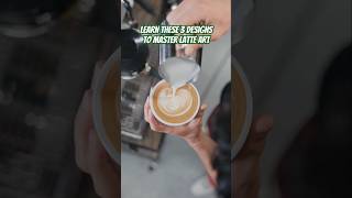 Practice THESE 3 Latte Art Designs To Become A PRO 🔥☕️ barista homebarista latteart [upl. by Gilbertson]