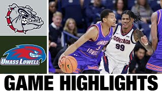 4 Gonzaga vs UMass Lowell Basketball Highlights🏀NCAA Men Basketball🏀2024 College Basketball [upl. by Anoval]