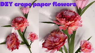 Easiest way to make crepe paper flowers [upl. by Weinberg117]