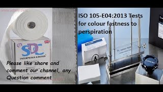 Color Fastness to Perspiration Test ISO 105 E04 [upl. by Nereen]