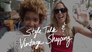 VINTAGE SHOPPING IN NEW YORK WITH B JONES STYLE [upl. by Wallack192]