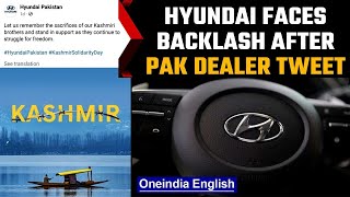 Hyundai faces outrage after Pakistan dealer tweets on Kashmir  Oneindia News [upl. by Lydie172]