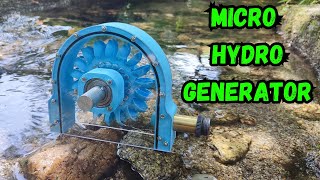 Micro Hydro Generator 3d Printed [upl. by Yelserp]