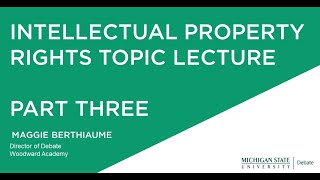 Intellectual Property Rights Topic Lecture  Part 3 [upl. by Conni]