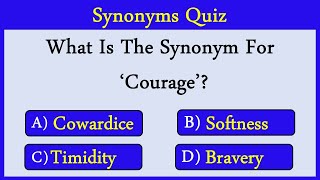 Synonyms Quiz 20 Can You Score 1010 [upl. by Dawkins]