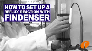 How to set up a reflux reaction using the Findenser waterless glass condenser  save water [upl. by Stauder]