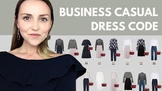 The business casual dress code capsule wardrobe example [upl. by Kronfeld]