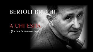 BERTOLT BRECHT  A CHI ESITA [upl. by Ellehsram410]