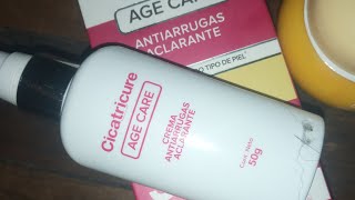 CICATRICURE AGE CARE  crema aclarante y Antiarrugas 😱 [upl. by Rosabella]