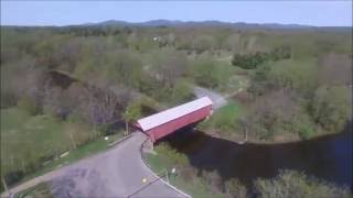 Pont couvert Freeport de Cowansville Qc  1870 [upl. by Proctor]