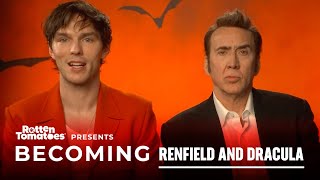 Nicolas Cage and Nicholas Hoult on Becoming Renfield and Dracula  Becoming [upl. by Teillo]