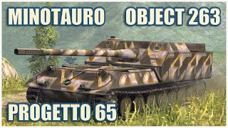 Minotauro Object 263 amp Progetto 65 • WoT Blitz Gameplay [upl. by Shultz368]