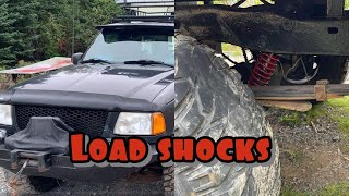 Ford Ranger Load Carrier Shocks  Coilover shocks Cheap n easy [upl. by Oirom]