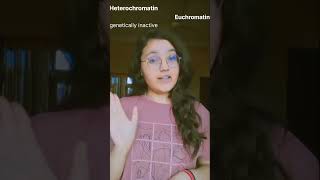 Heterochromatin vs Euchromatin 🔥botany neet mnemonic neet2025 trending neetug shorttricks [upl. by Anaitsirk]