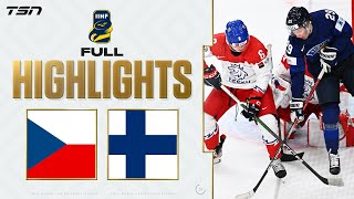 Czechia vs Finland FULL HIGHLIGHTS  2024 World Junior Championship Bronze Medal Game [upl. by Nenney]