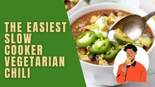 The Easiest Slow Cooker Vegetarian Chili keto recipe 03  Ketogenic  Fat loss  weight loss [upl. by Tersina]