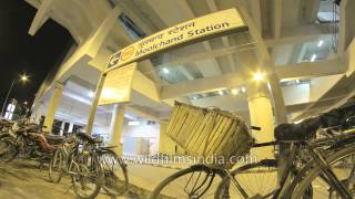 Time lapse of Moolchand metro station [upl. by Adolph]