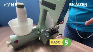 Video Enhebrado Máquina cosedora de sacos Kaizen GK9 [upl. by Suanne500]