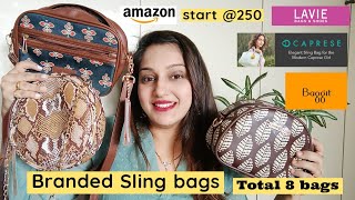 Amazon Sling Bag Haul Best Bags Starts ₹230  Braned sling bag  lavie  Baggit  Caprese  Purse [upl. by Petulia]