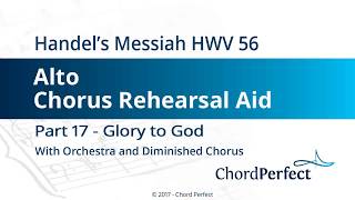 Handels Messiah Part 17  Glory to God  Alto Chorus Rehearsal Aid [upl. by Oicnerual840]