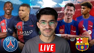 PSG vs BARCELONA LIVE CHAMPIONS LEAGUE REACTION [upl. by Idok]