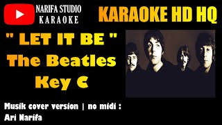 KARAOKE LET IT BE  THE BEATLES [upl. by Enitsirhc]