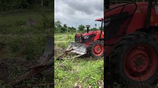 Tractor Kubota M7040 V80 video vlogs tractor mini tiller vlogs [upl. by Worra]