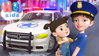 La patrulla de policía 🚔 Coche de policía para niños 🚓 Canciones Infantiles  HeyKids [upl. by Zetes975]