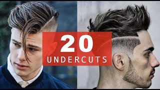 20 Different Undercut Hairstyles  BEST 20172018 Trends for Men [upl. by Chaunce]