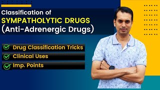 Anti Adrenergic Drugs Pharmacology Part 1  Anti Adrenergic Drugs Classification Tricks [upl. by Meit]