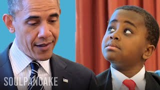 Kid President meets the President of the United States of America [upl. by Bailie]