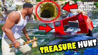 Franklin Plan A Dangerous Secret Treasure Hunt In GTA 5  SHINCHAN and CHOP [upl. by Clorinde]