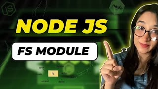 FS Module in Node JS  File Handling in Node JS  Node JS Tutorial in Hindi for Beginners nodejs [upl. by Relyuhcs]