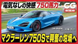 マクラーレン750S：電気なしの快感750馬力 マクラーレン750Sで興奮の坩堝へ CG代表の加藤哲也がレビューします [upl. by Aguste]