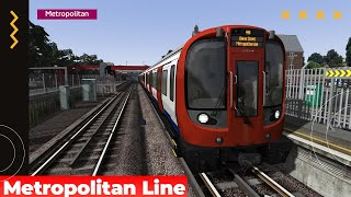 Metropolitan Line Amersham  Finchley Road  Train Simulator Classic metropolitanline [upl. by Harimas]