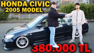 SATILIK HONDA CIVIC 2005 MODEL OTOMATİK 380000TL [upl. by Zola313]